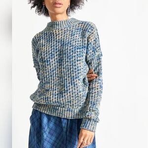 M. Patmos 100% Cotton Thick Knit Relaxed Fit Pullover Oversized Crewneck Sweater